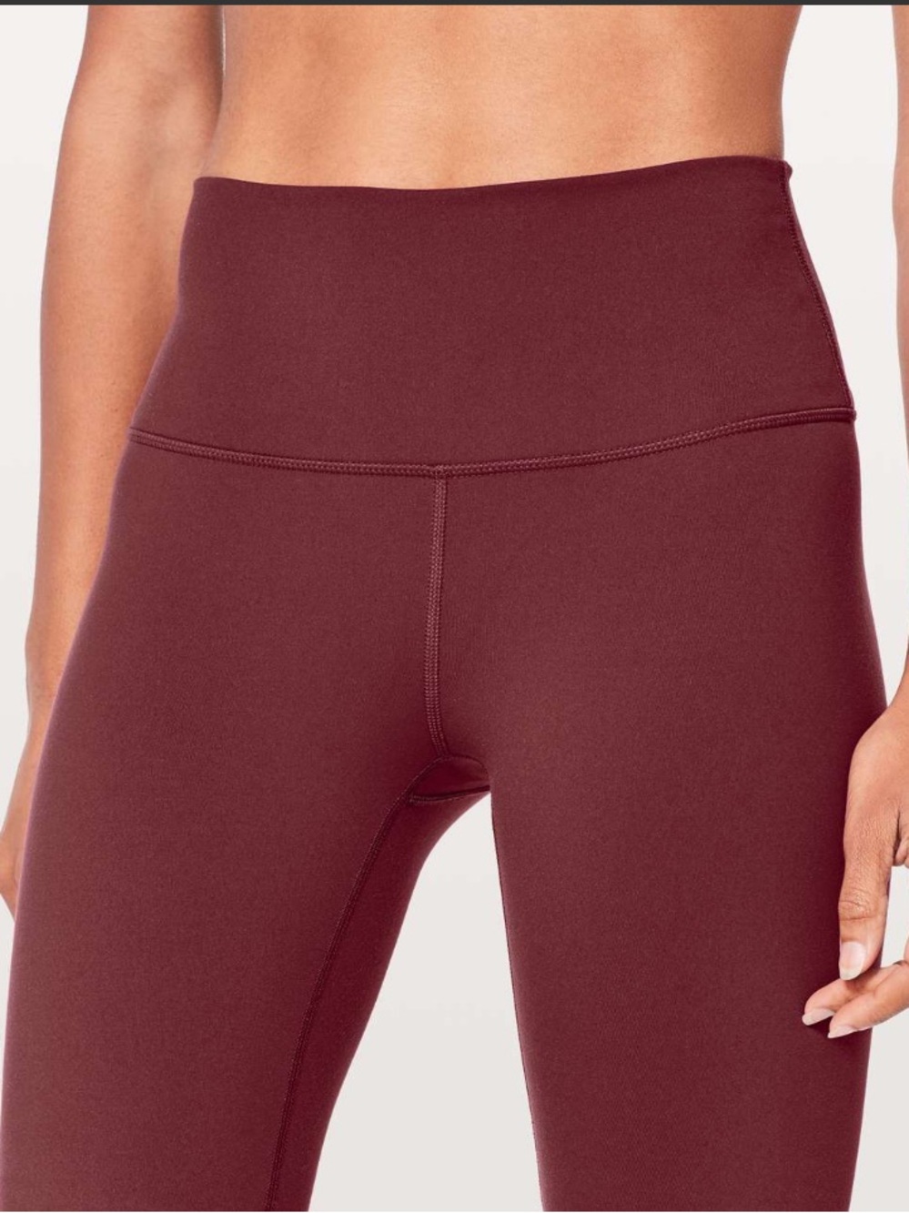 Lululemon Wunder Under Crop Hi-Rise 21" Deep Luxe - Size 8